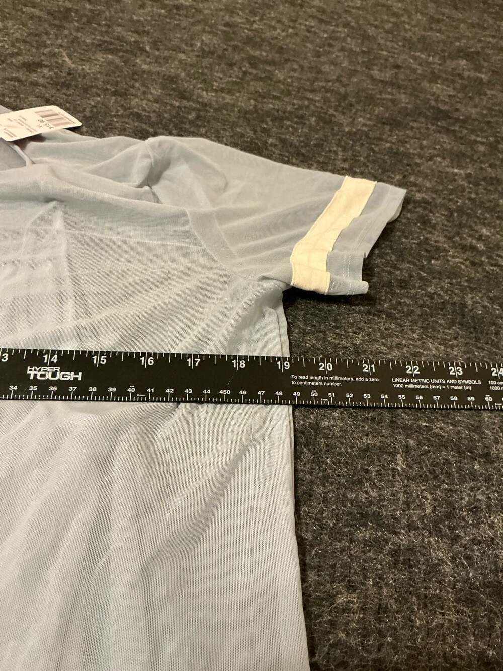 Forever 21 Light Blue Mesh Short Sleeve T-Shirt Dress Size XL - Picture 5 of 8